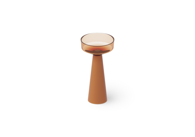 Раковина напольная из полимера DEA DESIGN Pedestal Basin DD2018 425 R1 425 мм х 425 мм х 850 мм, с донным клапаном, цвет Sunset R1