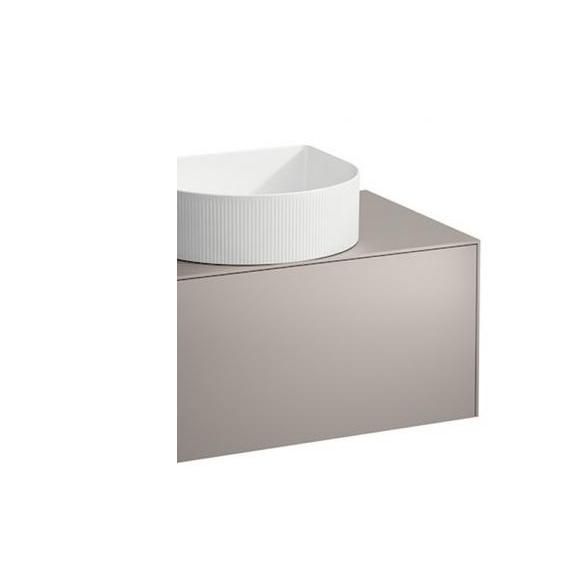 Тумба подвесная   Laufen  Sonar   4.0542.3.034.042.1   118 см под раковину-чашу  8.1234.0/1/2/3, вырез справа, 1 ящик, цвет Titanium (Титан)