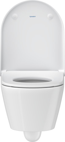 Унитаз подвесной Duravit D-Neo Rimless 2577090000 370 мм х 540 мм, с вертикальным смывом,  без смывного края, с креплением Durafix, белый