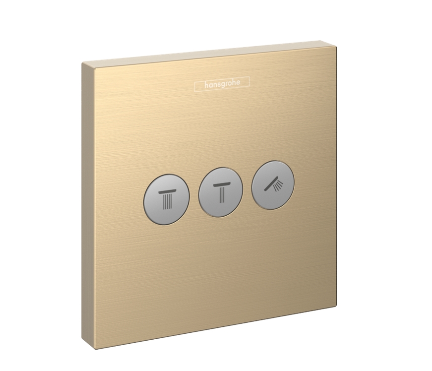 Смеситель для душа Hansgrohe Shower Select 15764140 для 3 потребителей, Цвет шлифованная бронза