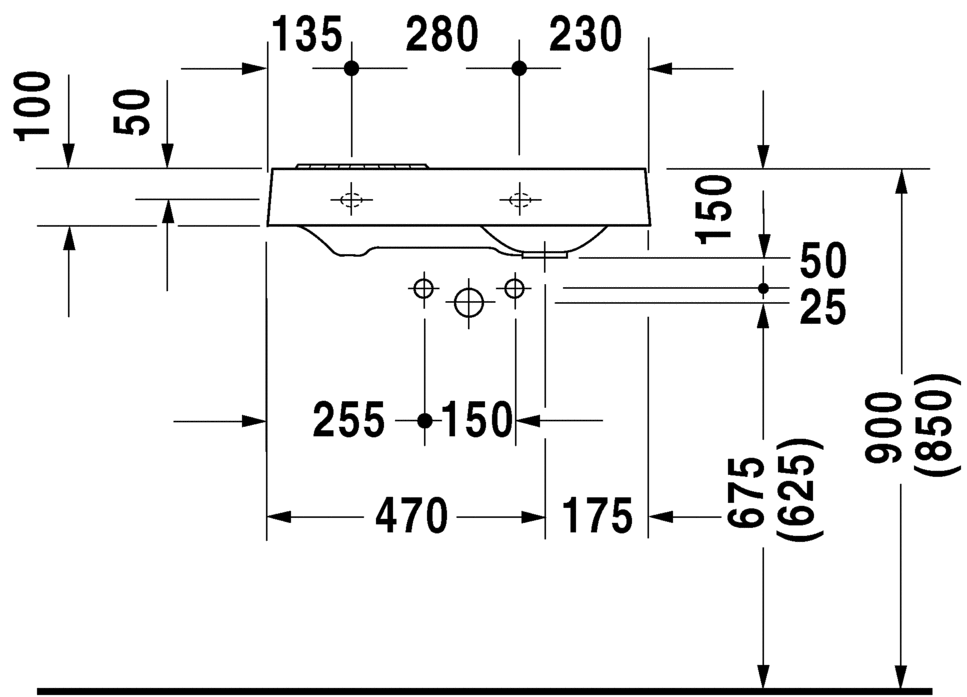 Раковина подвесная Duravit Architec 0765650000 64х41см (изделие снято с производства)