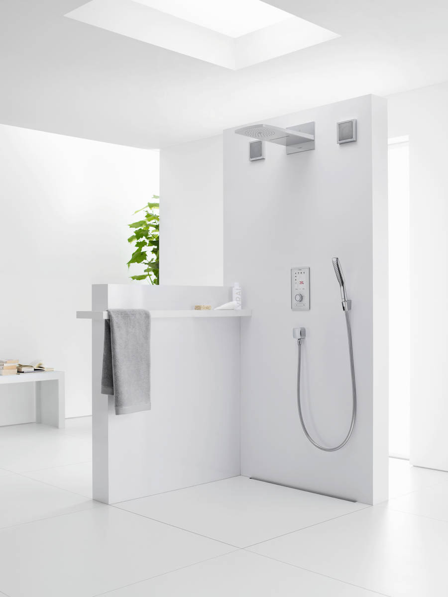 Верхний душ Hansgrohe Raindance Rainfall 180 AIR 2jet 28433400 Белый/Хром