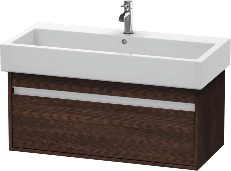 Тумба подвесная под раковину Duravit Ketho KT 6688 5353 с выдвижным ящиком, каштан тёмный