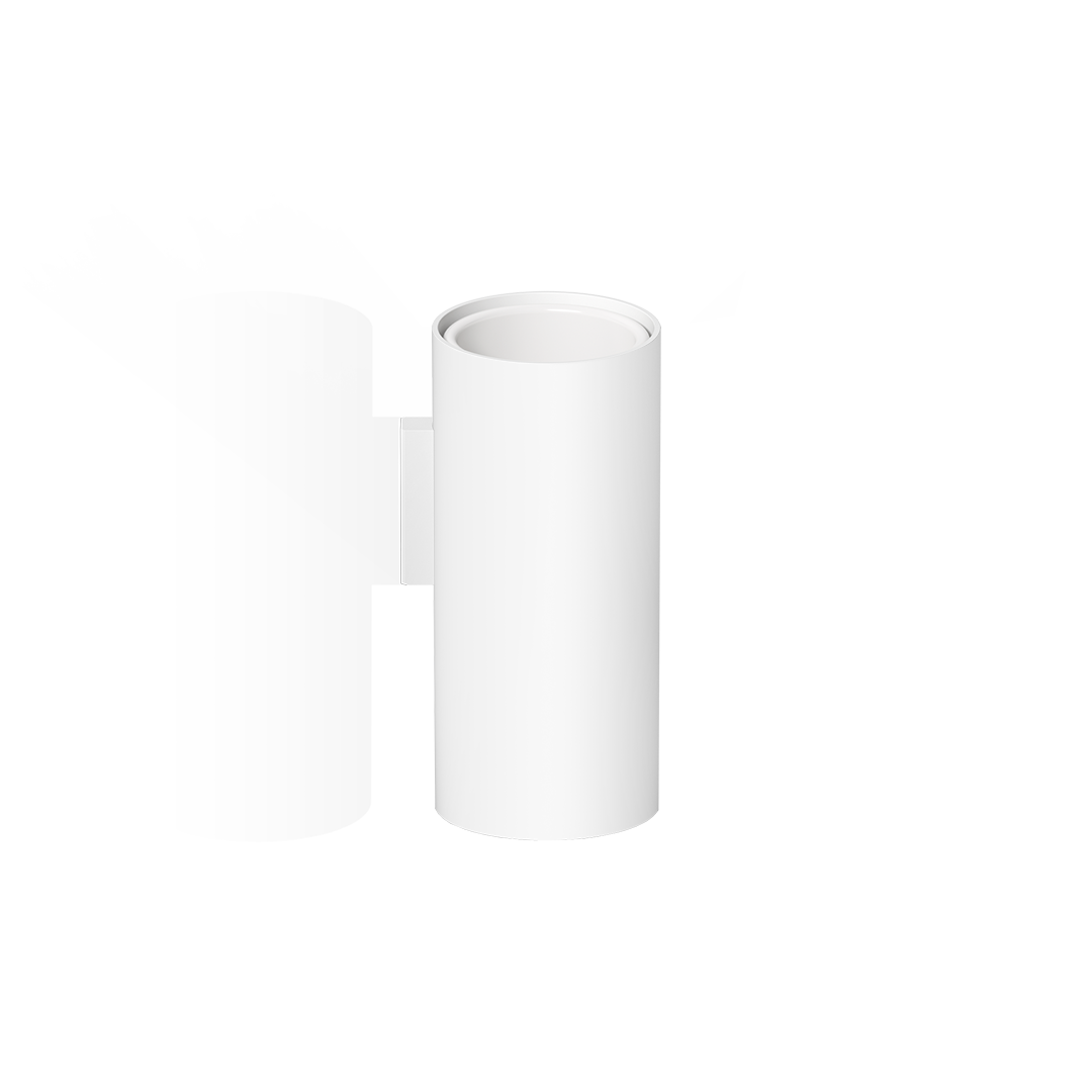 Стакан для зубных щеток подвесной DECOR WALTHER Mikado MK WMB  0522650    12 X Ø 5,5 х 6,5 см, с белым керамическим контейнером, цвет белый матовый White Matt