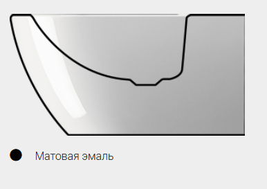 Биде подвесное GSI PURA 8864FR2126 500 мм х 360 мм, с отверстием под смеситель, с переливом, с креплением, цвет Чёрный матовый Ardesia