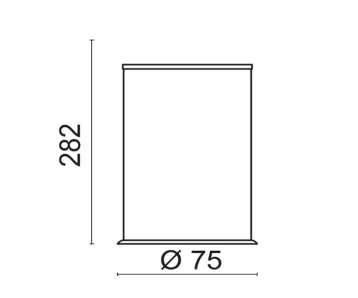 Ведро для мусора 5 л BOSSINI QUADRO V50011.075 цвет Матовая нержавеющая сталь