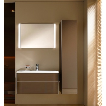 Тумба под умывальник Keuco ROYAL REFLEX 34060 140000 487 мм х 796 мм х 450 мм, корпус матовый лак/фасад стекло трюфель