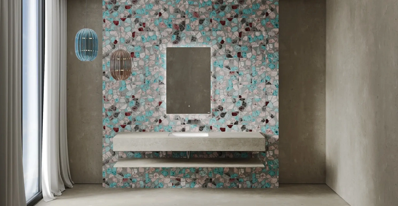 Раковина встраиваемая круглая SALINI MAREA 05 1802205M 550х400х134мм, S-Stone, без донного клапана, цвет Белый матовый