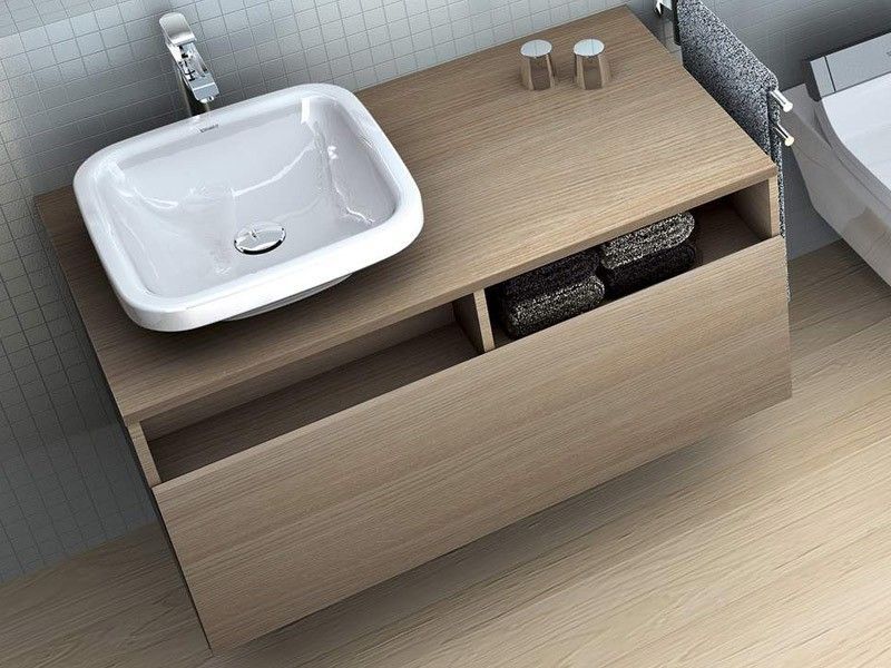 Тумба подвесная под консоль Duravit DuraStyle DS6784L7979 орех натуральный