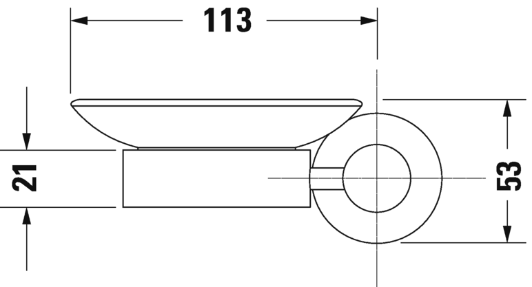 Полочка для мыла Duravit D-Code 0099171000  хром