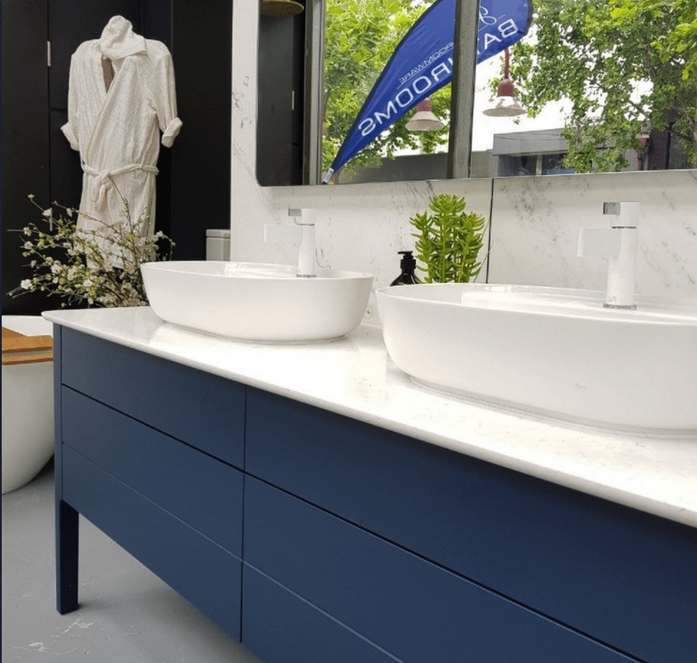 Тумба напольная под столешницу Duravit Luv LU9567B9898 темно-синий