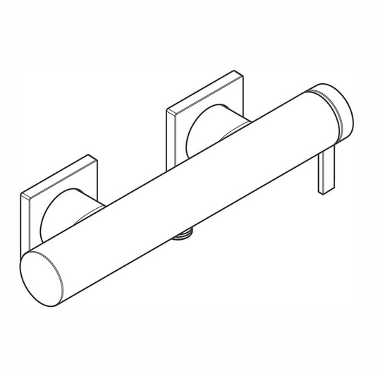 Однорычажный смеситель для душа наружного монтажа HANSGROHE Tecturis E 73620000 цвет Хром