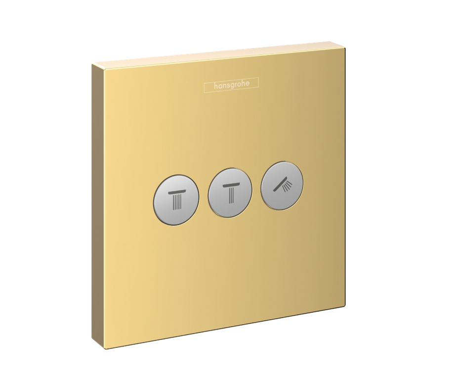 Смеситель для душа Hansgrohe Shower Select 15764990 для 3 потребителей, Цвет полированное золото