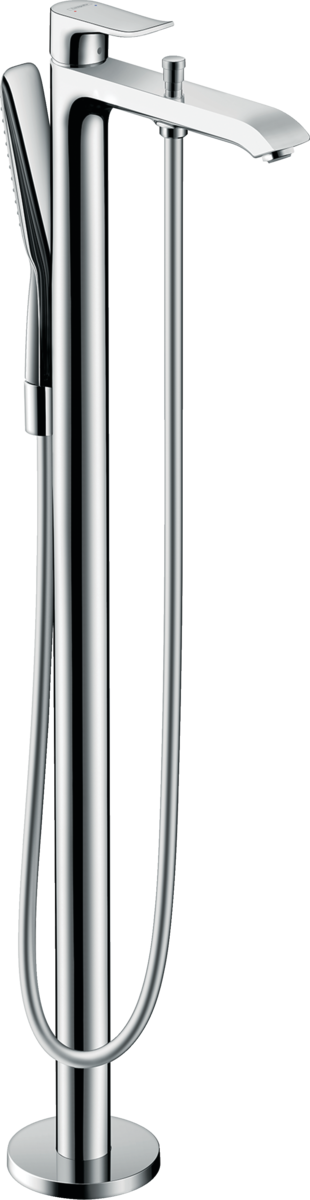 Смеситель для ванны напольный Hansgrohe Metris 31471000 Хром