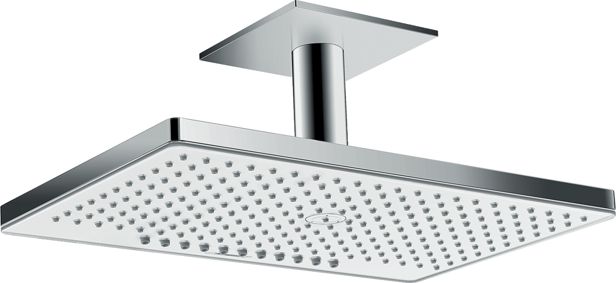 Верхний душ с потолочным держателем Hansgrohe Raindance Rainmaker Select 460 2jet 24004400 Хром/Белый