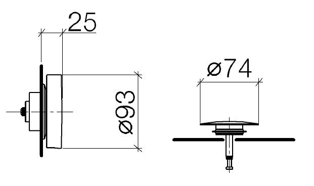 РАСПРОДАЖА Комплект для звершения сборки слива перелива DORNBRACHT 36 242 970 47 Шампань