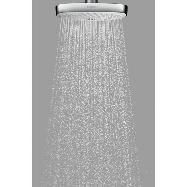 Верхний душ Hansgrohe Raindance Select E 300 2jet 27384400 с потолочным подсоединением белый/хром