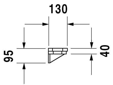 Полка Duravit 1930 0892750000 белый