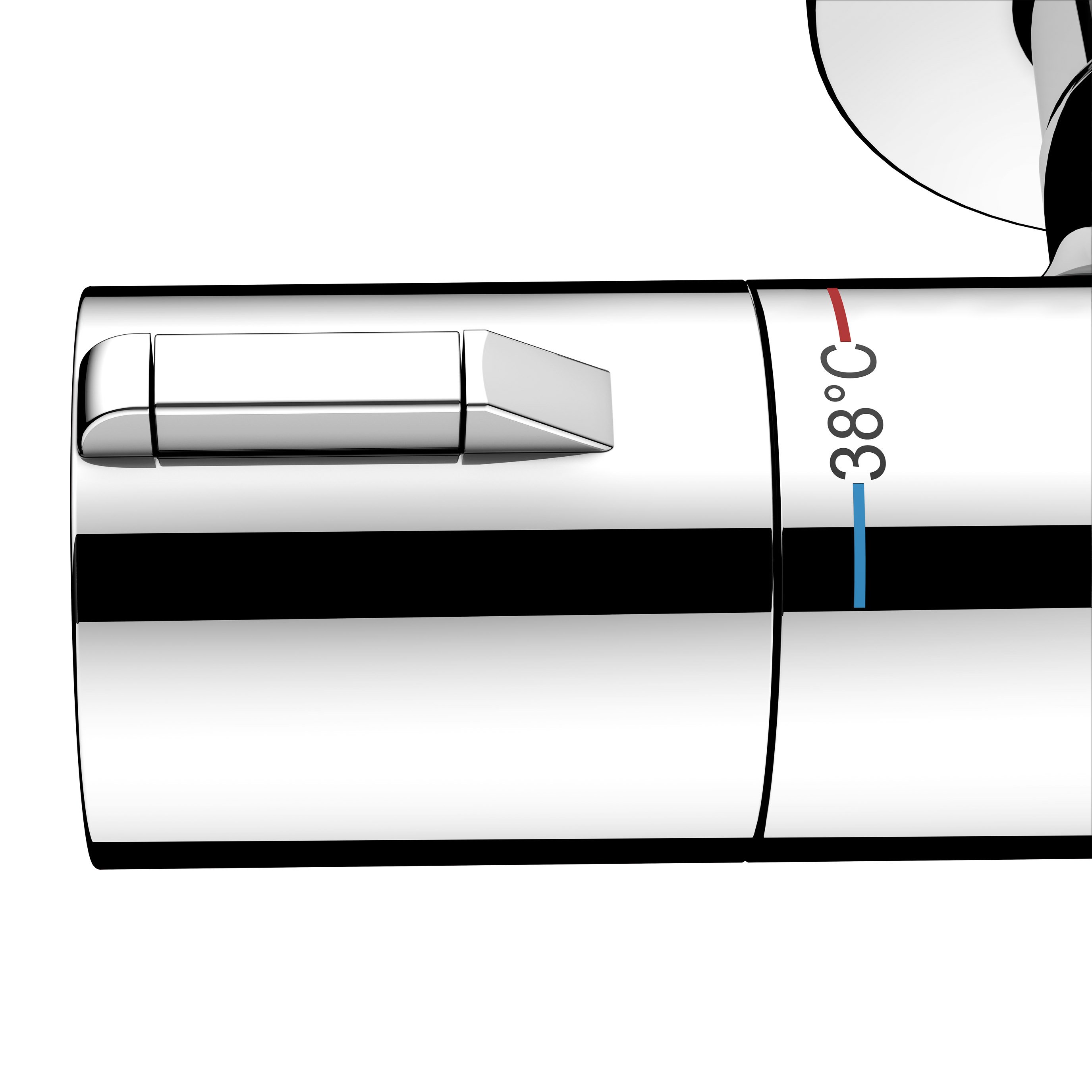 Термостат для душа KEUCO PLAN BLUE 53926 011001 с защитой от обратного потока, цвет Хром
