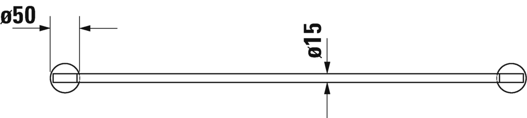 Полотенцедержатель Duravit Starck T 0099434600 черный