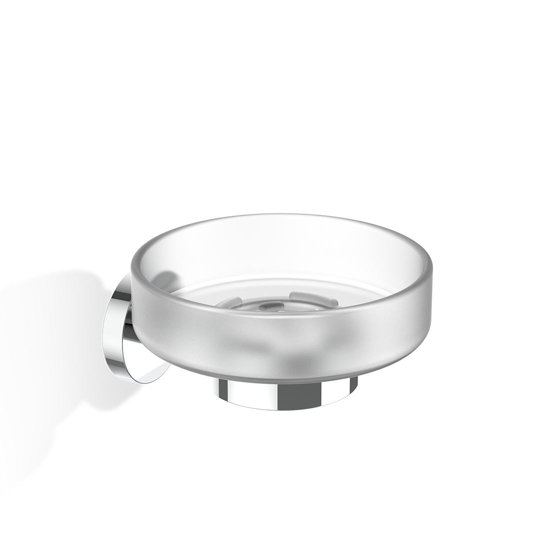 Мыльница подвесная  Decor Walther  BA WSS  0530700    6 X 12 X 13 см, латунь/стекло матовое, цвет держателя: хром