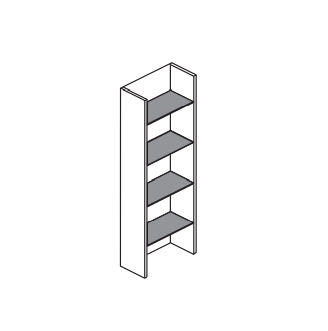 Полка для ванной комнаты BMT Galaxy 907 537 BLB 02 426   150х972х170 мм, Grigio Bromo Opaco/Metallic Titanium