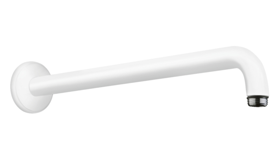 Настенный держатель для верхнего душа HANSGROHE 27413700 380 мм, цвет Белый матовый