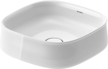 Раковина накладная DURAVIT ZENCHA 2373420079 420 мм х 420 мм, без перелива, без площадки и отверстия под смеситель, белый