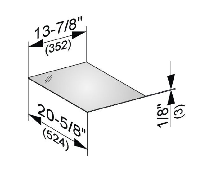 Декоративная верхняя крышка из кристаллина для боковой тумбы KEUCO EDITION 11 31320 189000 Кашемир глянцевый