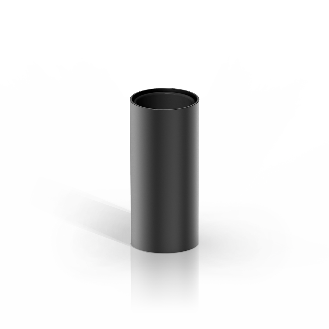 Стакан для зубных щеток настольный DECOR WALTHER Mikado MK SMB   0523360    12 X Ø 5,5 см, с черным керамическим контейнером, цвет черный матовый Black Matt