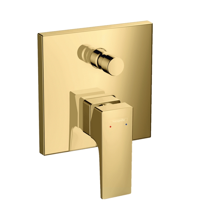 Наружная часть смесителя для ванны HANSGROHE Metropol 32545990 с рычаговой рукояткой, цвет Полированное золото