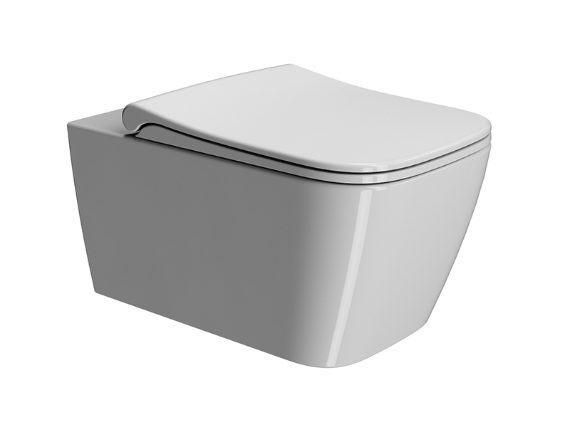 Сиденье с крышкой для унитаза GSI NUBES MS96C11 c Soft Close, белое глянцевое