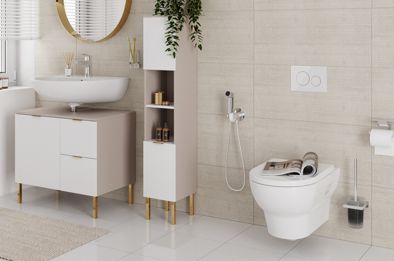 Гигиенический комплект HANSGROHE Bidette S 1 jet 29232000 со шлангом и держателем, цвет Хром