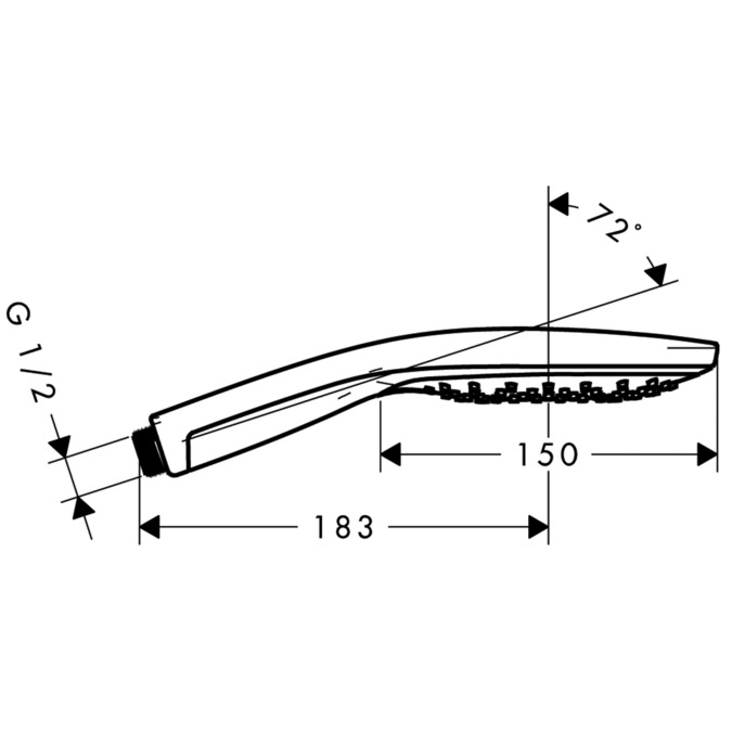 Ручной душ Hansgrohe Raindance Select S 28587400 150 3jet белый/хром
