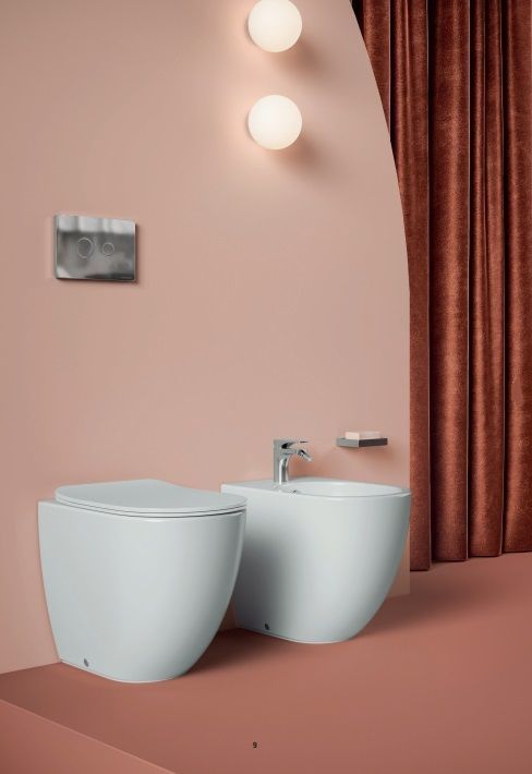 Клавиша смыва ARTCERAM FILE 703.000.05 2 режима, с антибактериальным покрытием, белый глянцевый: