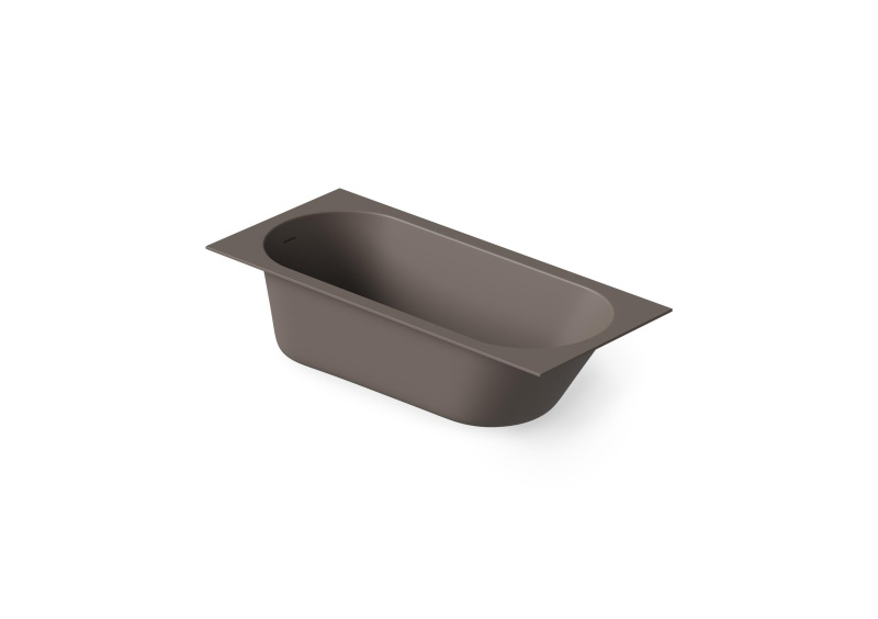 Ванна встраиваемая из композита Solid surface DEA DESIGN EASE DD8676 1700 6 1700 мм х 750 мм х 580 мм, с сифоном и донным клапаном, цвет Grey Brown №6