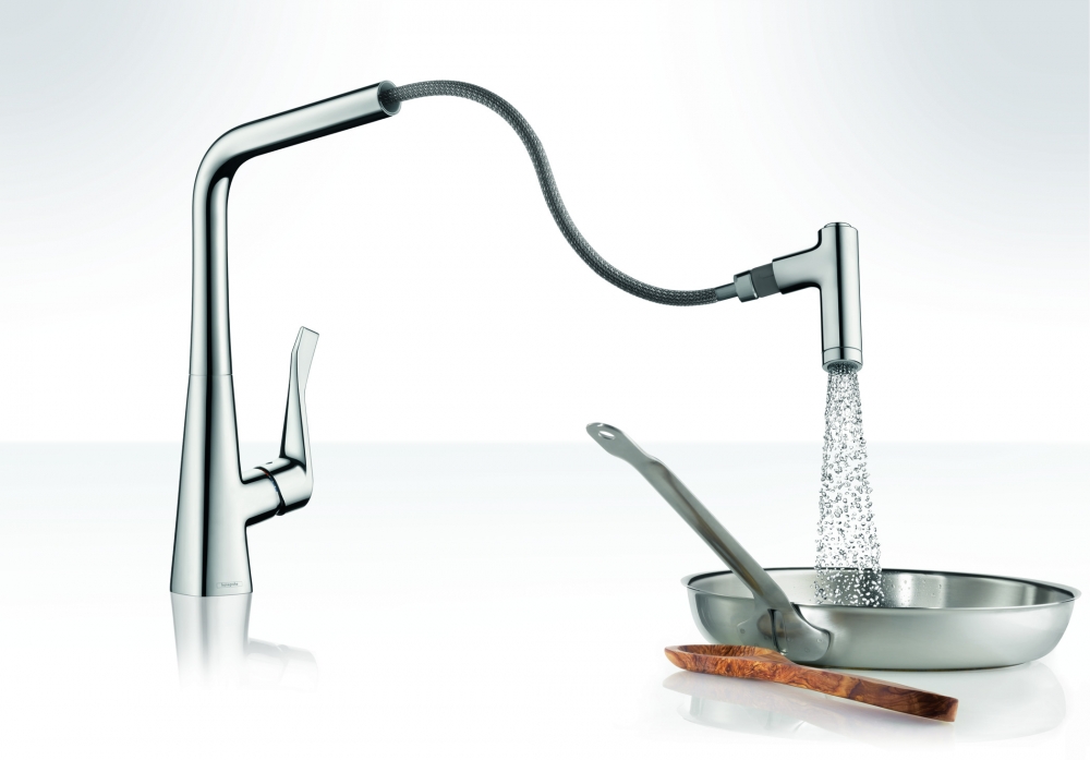 Смеситель для кухни с выдвижным изливом Hansgrohe Talis Select S 72822000 Хром