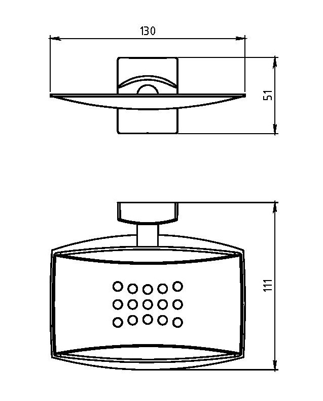 РАСПРОДАЖА Мыльница металлическая Novaservis Metalia 12 0202.0 хром