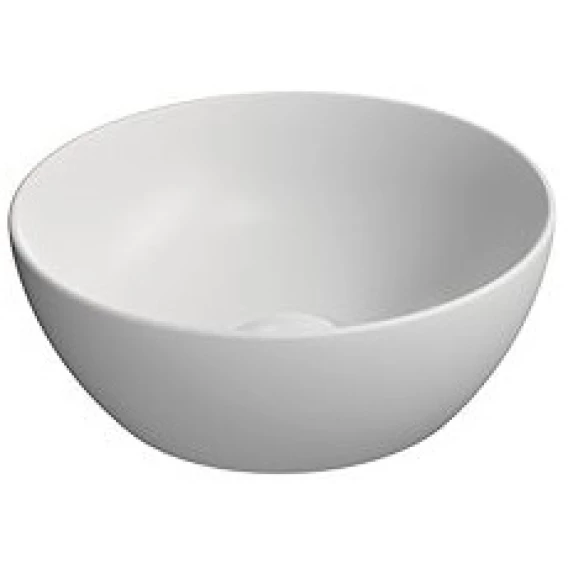 Раковина-чаша накладная круглая GSI PURA 885409 320 мм х 320 мм, без отверстия под смеситель, цвет Белый матовый