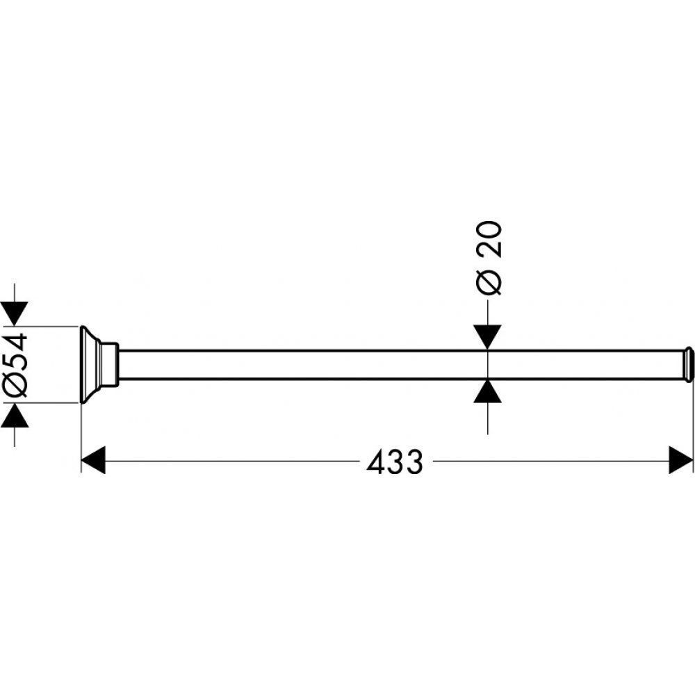 Держатель для полотенца AXOR Montreux 42020000 433 мм, хром