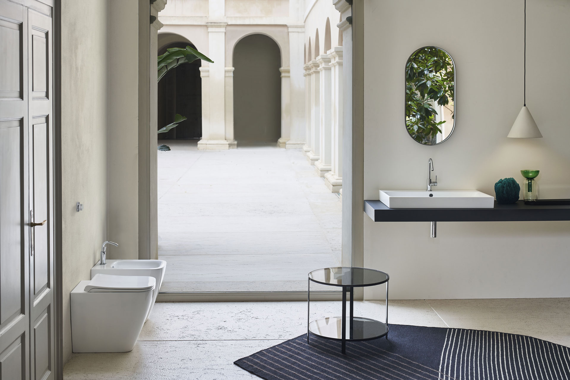 Сиденье с крышкой для унитаза GSI NUBES MS96C11 c Soft Close, белое глянцевое