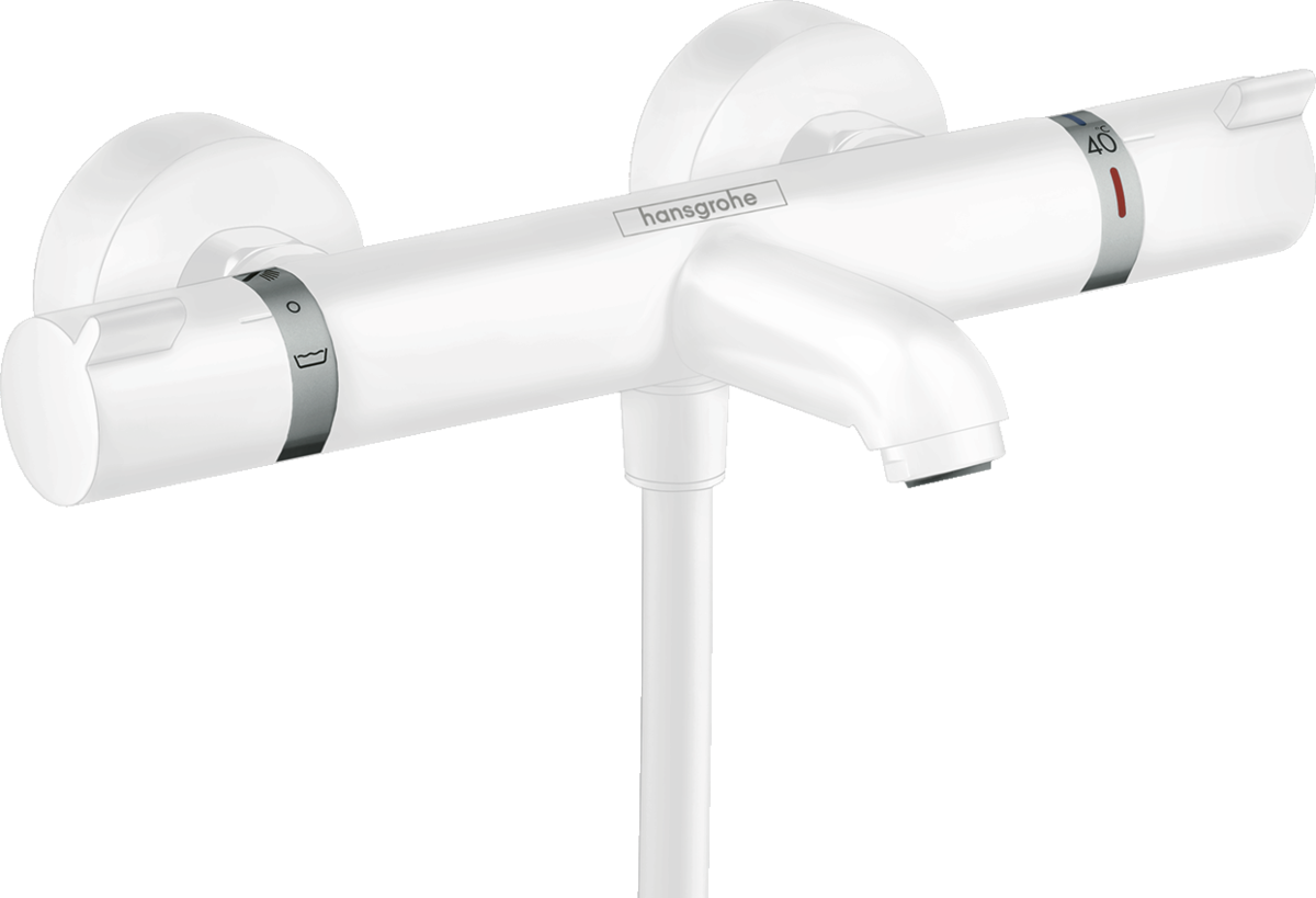Термостат для ванны HANSGROHE Ecostat Comfort 13114700 на 2 потребителя, Белый матовый