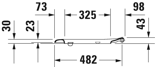 Сиденье для унитаза с крышкой удлиненное Duravit D-Сode 0060410000 без автоматического опускания, белое