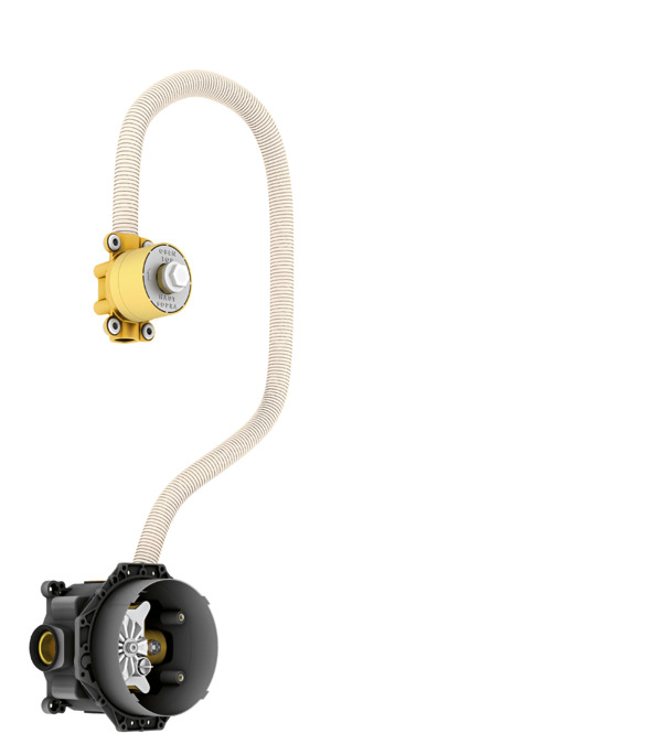 Скрытая часть электронного смесителя настенного монтажа AXOR Uno 16180180
