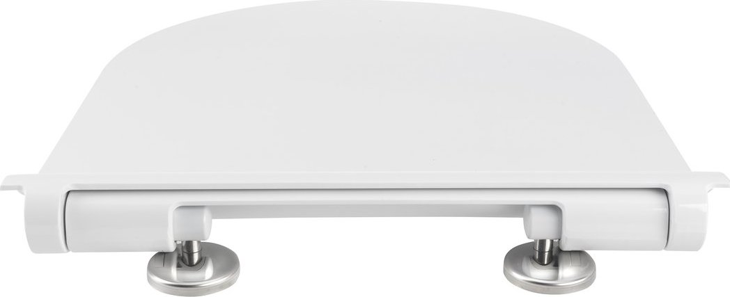 Сиденье GSI SLIM NEW MS86CSNS11, с микролифтом Soft Close, быстросъёмное, цвет Белый глянцевый