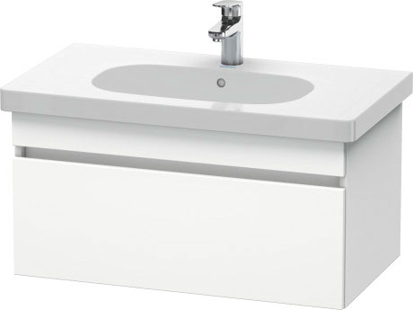 Тумбочка подвесная под раковину Duravit DuraStyle DS638401818 с 1 выдвижным ящиком, белый матовый