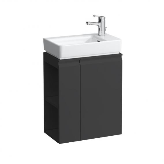 Тумба  асимметричная Laufen  Pro S  4.8300.2.095.480.1 для раковины Pro S  8.1595.4, дверца справа, полки слева, графит