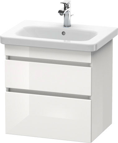 Тумба подвесная под раковину Duravit DuraStyle DS648002222 белый глянцевый