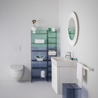 Зеркало круглое   Laufen  Kartell  3.8633.1.090.000.1  78 см, рама пластик цвет белый насыщенный