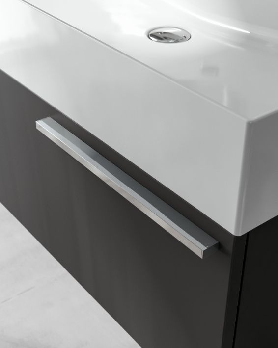 Тумба подвесная для раковины BMT MERCURY 934 109 MDE 01 050  1000х300х450 мм, с 1 выдвижными ящиками, белый гляцнвый